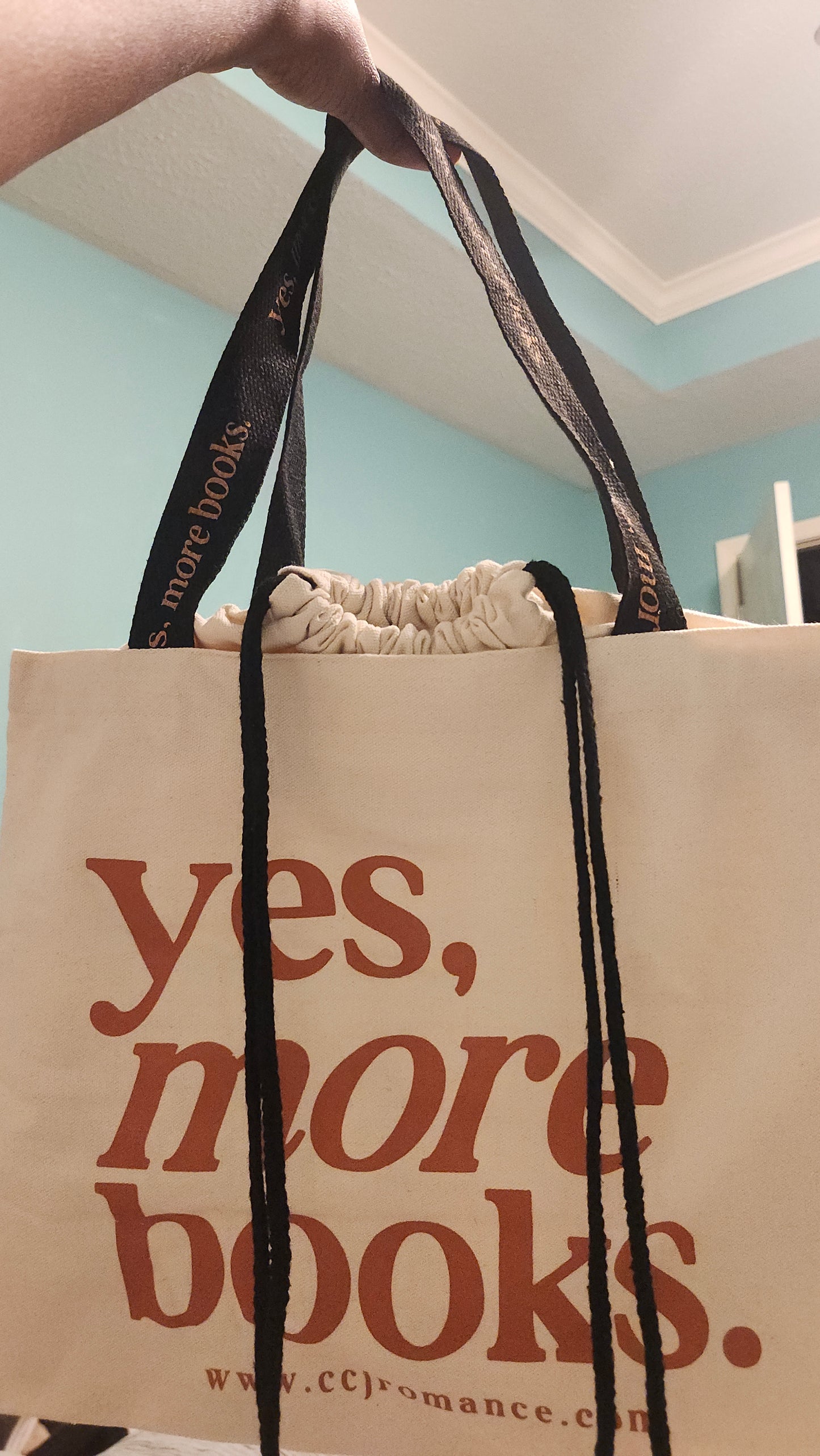 More Books Drawstring Tote